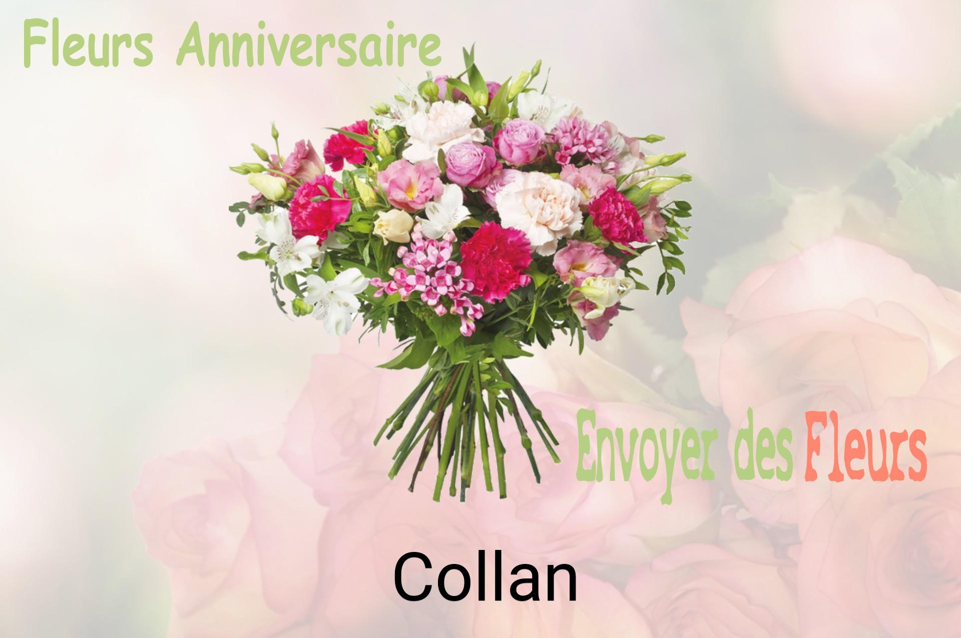 Bouquet de fleurs d’anniversaire livré à Collan